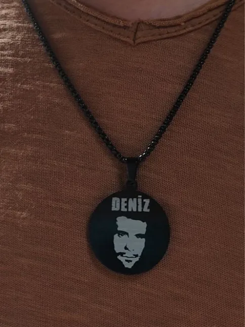 Deniz Gezmiş Çelik Kolye Erkek Kadın