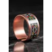 Kadın Bakır Bileklik Yüzük Set - Elena Model Özel Baskı Metal Kutu Ve Kuvars Taşı Kadın Bakır Bileklik Yüzük Set - Elena Model Özel Baskı Metal Kutu Ve Kuvars Taşı