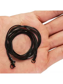 Siyah Yassı Model Snake Yılan Erkek Kolye Zincir