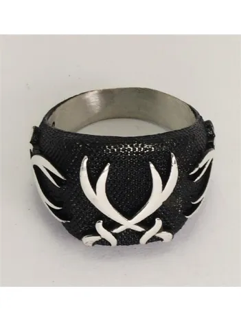 Erkek Gümüş Çift Zülfikar Yüzük