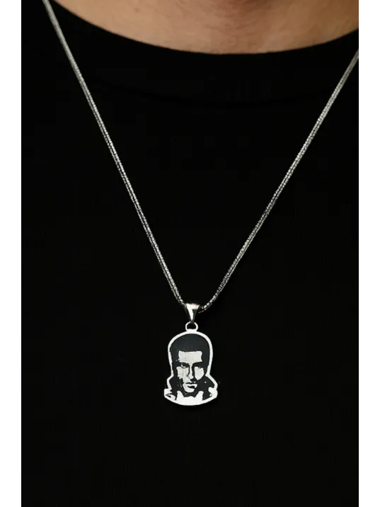 Deniz Gezmiş Erkek Gümüş Kolye Tilki Kuyruğu Zincir Deniz Gezmiş Erkek Gümüş Kolye Tilki Kuyruğu Zincir