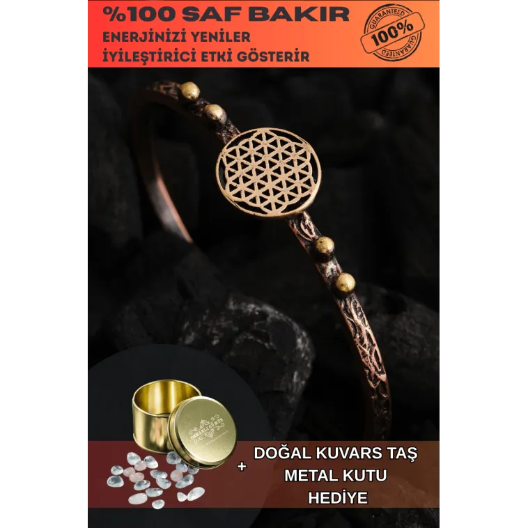 Kadın Bakır Bileklik - Lotus Çiçeği Model Kadın Bakır Kelepçe Bileklik Bilezik Kadın Bakır Bileklik - Lotus Çiçeği Model Kadın Bakır Kelepçe Bileklik Bilezik