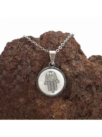 Fatma Ana Eli Paslanmaz Çelik Bayan Kolye