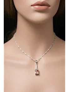 Kadın Gümüş Kolye - Zultanit Taşlı Tektaş Model Kolye