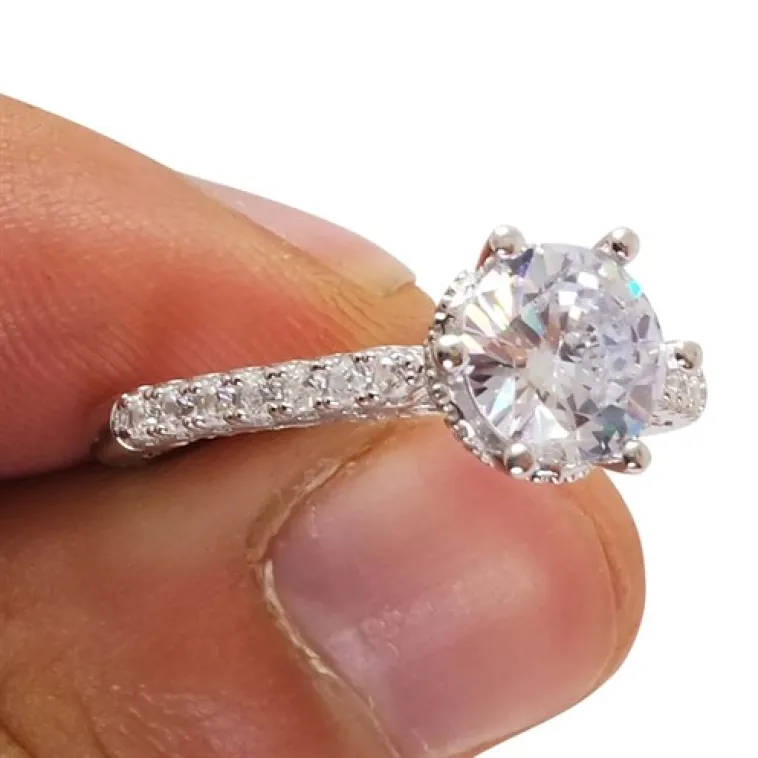 7mm Tektaşlı Zirkon Taşlı Sarmaşık Model Bayan Gümüş Yüzük 7mm Tektaşlı Zirkon Taşlı Sarmaşık Model Bayan Gümüş Yüzük