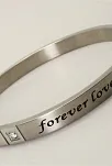 Forever Love Paslanmaz Çelik Bayan Kelepçe Bileklik