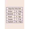 Alya Bayan Gümüş Su Yolu Set - Kolye, Bileklik, Küpe, Yüzük Alya Bayan Gümüş Su Yolu Set - Kolye, Bileklik, Küpe, Yüzük