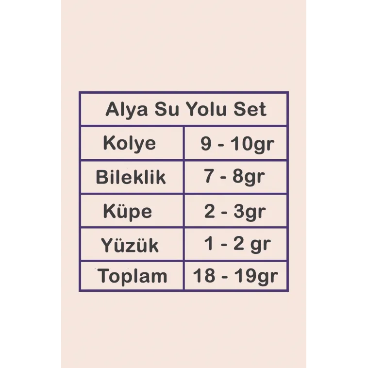 Alya Bayan Gümüş Su Yolu Set - Kolye, Bileklik, Küpe, Yüzük Alya Bayan Gümüş Su Yolu Set - Kolye, Bileklik, Küpe, Yüzük