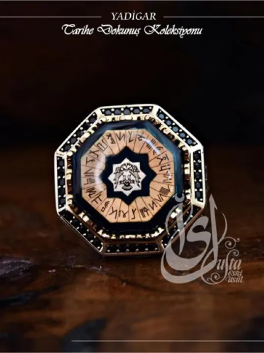 İslam Usta Tasarımı Yadigar Gümüş Erkek Yüzük
