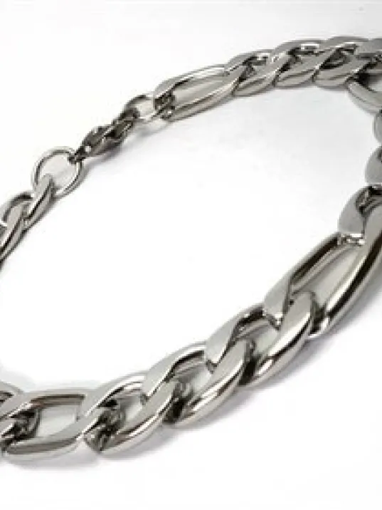 FİGARO ÇELİK ERKEK KOLYE VE BİLEKLİK SET KALIN MODEL