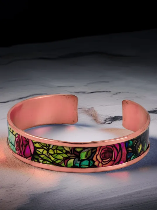 Kadın Bakır Bileklik - Roselaw Model Özel Baskı Metal Kutu Ve Doğal Taşlar Kadın Bakır Bileklik - Roselaw Model Özel Baskı Metal Kutu Ve Doğal Taşlar