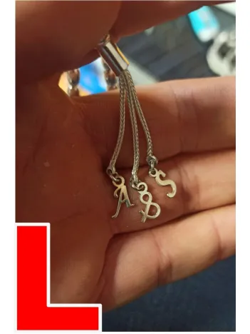 Tespih Püskülü İçin Gümüş Harf ve Şekil