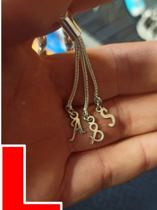 Tespih Püskülü İçin Gümüş Harf ve Şekil