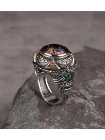 Erkek Gümüş Yüzük Hare Mistik Topaz Taşlı Erkek Gümüş Yüzük Erkek Gümüş Yüzük Hare Mistik Topaz Taşlı Erkek Gümüş Yüzük