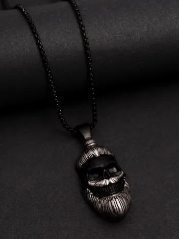 Erkek Kolye - Sakallı Baba Model Çelik Erkek Kolye - 316 L Paslanmaz Çelik Kolye