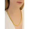 Kadın Çelik Kolye - Altın Kaplama Yassı Ezme Model Çelik kolye Kadın Çelik Kolye - Altın Kaplama Yassı Ezme Model Çelik kolye