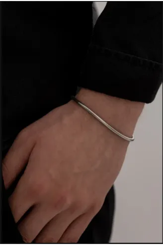 Sarp Model Kadın Erkek Çelik Bileklik