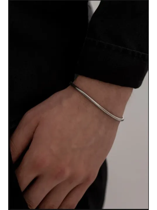 Sarp Model Kadın Erkek Çelik Bileklik