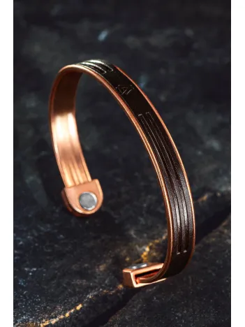 Erkek Kadın Bakır Bileklik - Hakiki Deri Viking İskandinav Mıknatıslı Metal Kutu Ve Doğal Taşlar Erkek Kadın Bakır Bileklik - Hakiki Deri Viking İskandinav Mıknatıslı Metal Kutu Ve Doğal Taşlar