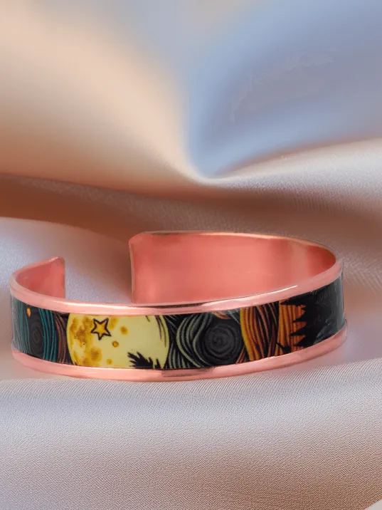 Kadın Bakır Bileklik - Space Model Özel Baskı Metal Kutu Ve Doğal Taşlar Kadın Bakır Bileklik - Space Model Özel Baskı Metal Kutu Ve Doğal Taşlar