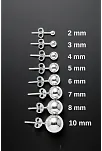 Kadın Gümüş Küpe - 8 mm 925 Ayar Gümüş Top Küpe