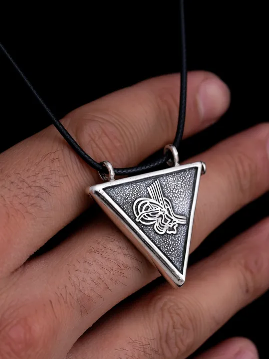 Tuğralı Gümüş Cevşen Muska Haznesi Küçük Boy