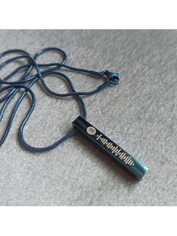 Spotify Şarkı Kodlu Çelik Mavi Bar Çubuk Kolye Snake Zincir CKLSPOTYKLY-MAV Spotify Şarkı Kodlu Çelik Mavi Bar Çubuk Kolye Snake Zincir CKLSPOTYKLY-MAV