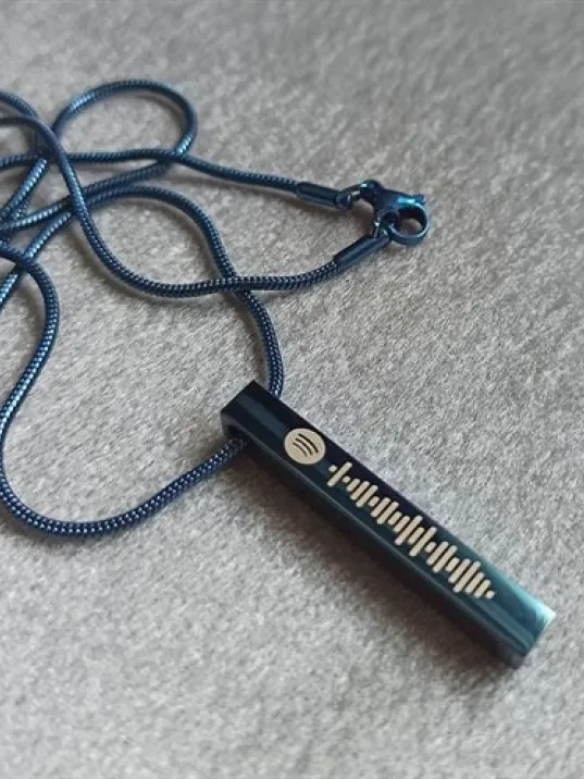 Spotify Şarkı Kodlu Çelik Mavi Bar Çubuk Kolye Snake Zincir CKLSPOTYKLY-MAV Spotify Şarkı Kodlu Çelik Mavi Bar Çubuk Kolye Snake Zincir CKLSPOTYKLY-MAV