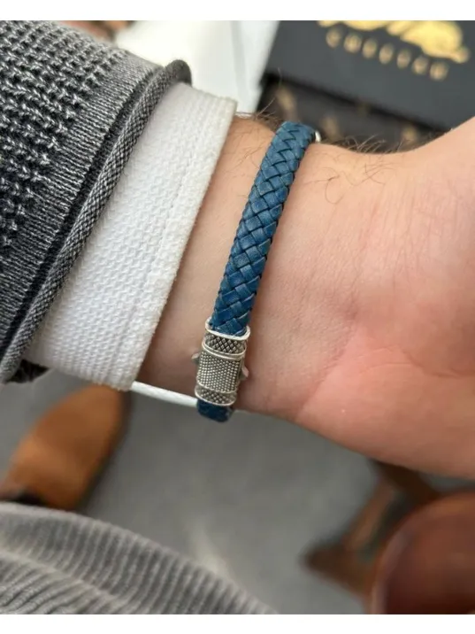 Erkek Bileklik - Deri Erkek Bileklik - Taşlı Erkek Bileklik - Taşlı Şerit Model