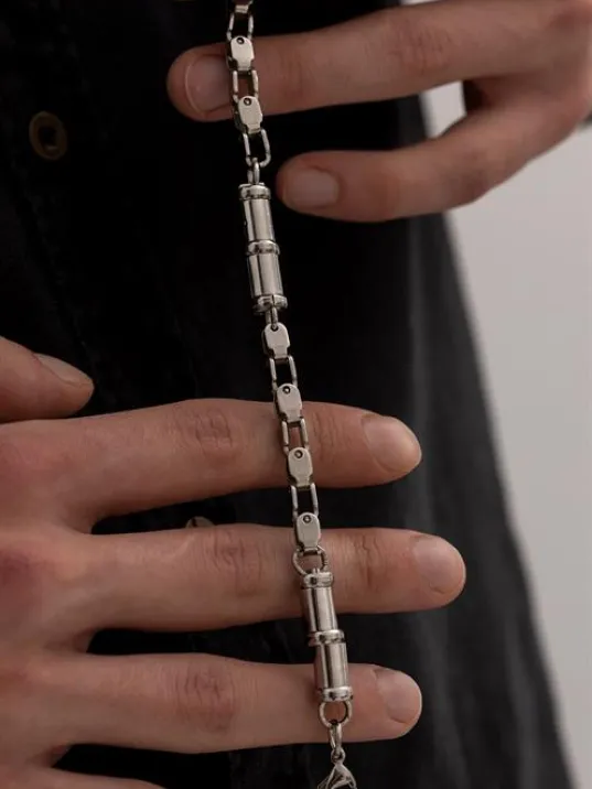 Luna Model Çelik Erkek Bileklik