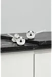 Kadın Gümüş Küpe - 8 mm 925 Ayar Gümüş Top Küpe