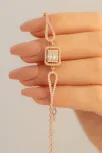 Kadın Gümüş Bileklik - Baget Taşlı Damla Model Gümüş Bileklik Kadın Gümüş Bileklik - Baget Taşlı Damla Model Gümüş Bileklik