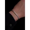 Erkek Gümüş Bileklik - 4mm Dikdörtgen Kesim Yassı Kral Gümüş Bileklik Erkek Gümüş Bileklik - 4mm Dikdörtgen Kesim Yassı Kral Gümüş Bileklik