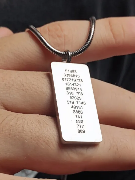 Kadın Erkek Zincir Kolye - Hz Süleyman Mührü, Yaşam Çiçeği, Sri Yantra İşlemesi, Paslanmaz Çelik