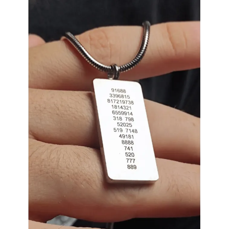 Kadın Erkek Zincir Kolye - Hz Süleyman Mührü, Yaşam Çiçeği, Sri Yantra İşlemesi, Paslanmaz Çelik Kadın Erkek Zincir Kolye - Hz Süleyman Mührü, Yaşam Çiçeği, Sri Yantra İşlemesi, Paslanmaz Çelik