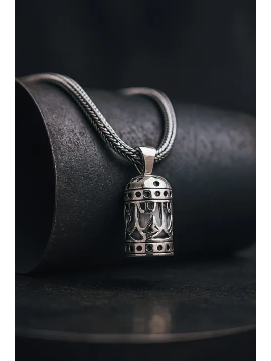 Erkek Gümüş Cevşen Kolye - Allah Yazılı Gümüş Muska Cevşen Erkek Gümüş Cevşen Kolye - Allah Yazılı Gümüş Muska Cevşen