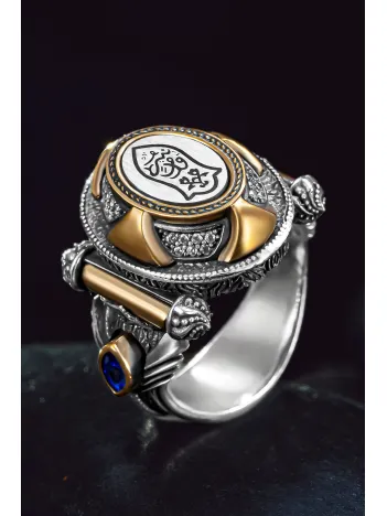 Erkek Gümüş Yüzük - Nalı Şerif İşlemeli Saltanat Model Erkek Yüzük Erkek Gümüş Yüzük - Nalı Şerif İşlemeli Saltanat Model Erkek Yüzük