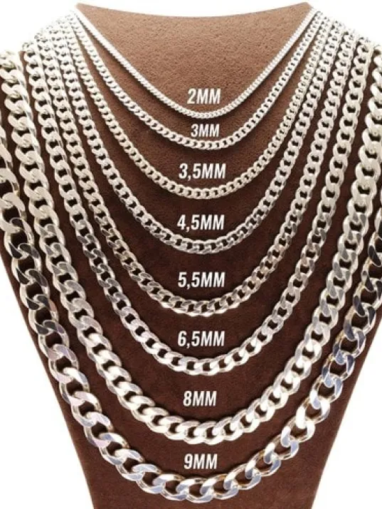 Gümüş Gurmet Zinciri Erkek Bayan Gümüş Kolye Zincir