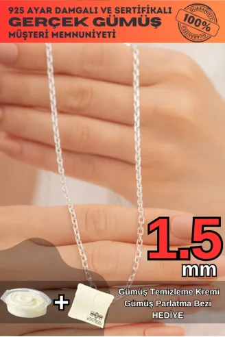 Kadın Gümüş Kolye - Forse Model 925 Ayar kadın Gümüş Kolye Zincir