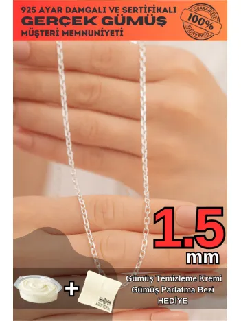 Kadın Gümüş Kolye - Forse Model 925 Ayar kadın Gümüş Kolye Zincir
