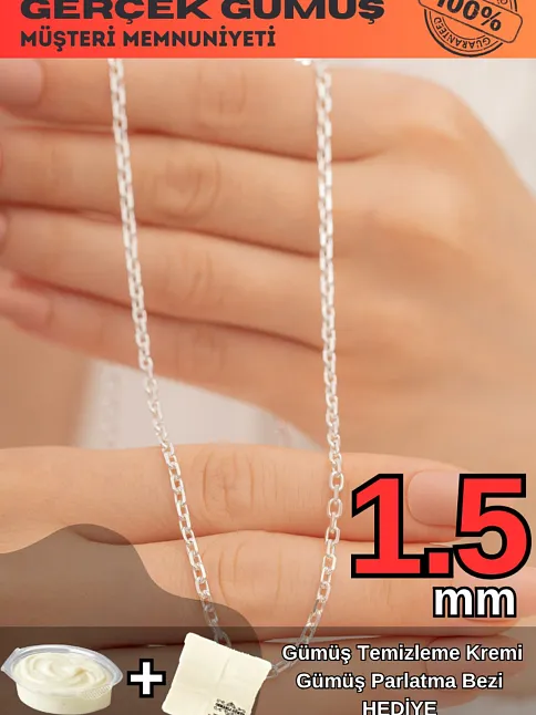 Kadın Gümüş Kolye - Forse Model 925 Ayar kadın Gümüş Kolye Zincir