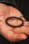 Erkek Kadın Doğal Taş Bileklik - Siyah Hematit Doğal Taşlı Makrome Küp Model Unisex Bileklik Erkek Kadın Doğal Taş Bileklik - Siyah Hematit Doğal Taşlı Makrome Küp Model Unisex Bileklik