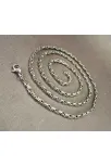 2,5mm En İnce Kral Çelik Erkek Kolye Zincir
