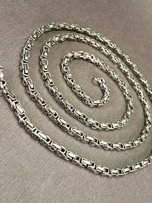 2,5mm En İnce Kral Çelik Erkek Kolye Zincir