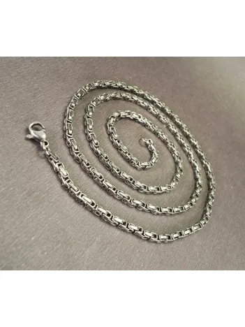 2,5mm En İnce Kral Çelik Erkek Kolye Zincir 2,5mm En İnce Kral Çelik Erkek Kolye Zincir