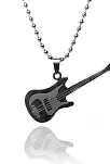 Gitar Erkek Çelik Kolye Zincir CKLGMSGITAR