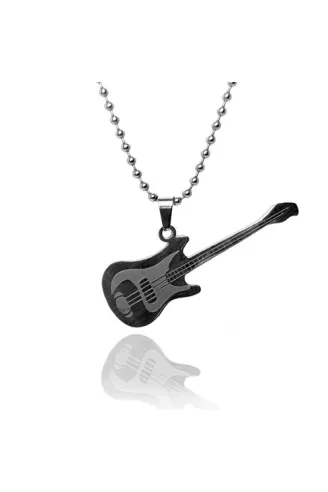 Gitar Erkek Çelik Kolye Zincir CKLGMSGITAR