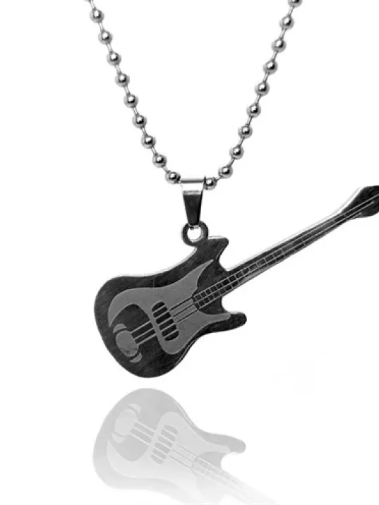 Gitar Erkek Çelik Kolye Zincir CKLGMSGITAR