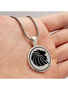 Aslan Erkek Gümüş Kolye Zincir