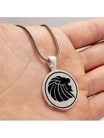 Aslan Erkek Gümüş Kolye Zincir